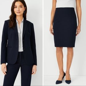 Ann Taylor Suit Blazer and Pencil Skirt Set